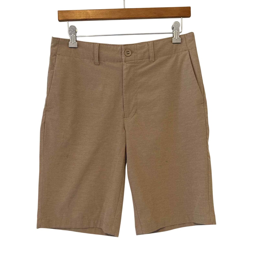 George Mens Performance Chino‎ Shorts Beige Size 30 GE20108 Stretch Tech Pocket